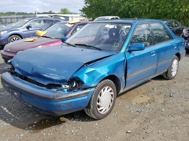 JM1BG2261R0818917 - 1994 MAZDA PROTEGE LX TEAL photo 2