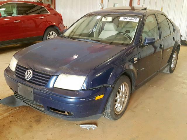 3VWPD69M31M195972 - 2001 VOLKSWAGEN JETTA WOLF BLUE photo 2