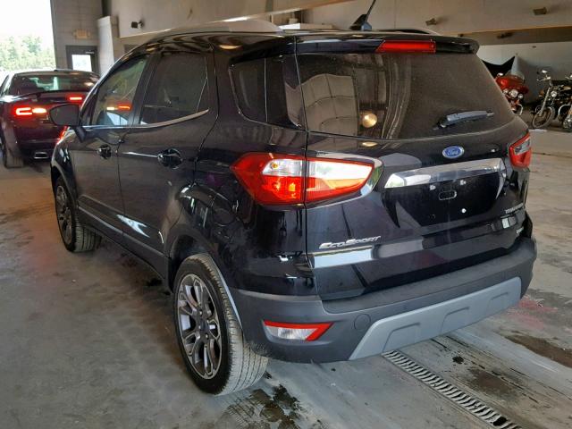 MAJ3P1VE5JC192315 - 2018 FORD ECOSPORT T BLACK photo 3