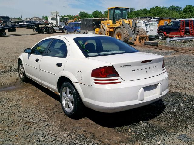 1B3EL36X34N370095 - 2004 DODGE STRATUS SE WHITE photo 3