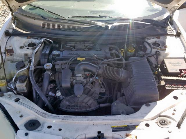 1B3EL36X34N370095 - 2004 DODGE STRATUS SE WHITE photo 7