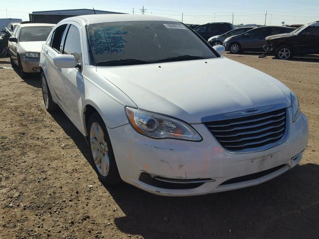 1C3CCBAB1CN318382 - 2012 CHRYSLER 200 LX WHITE photo 1