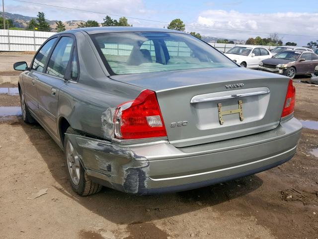 YV1TS592061446607 - 2006 VOLVO S80 2.5T BEIGE photo 3