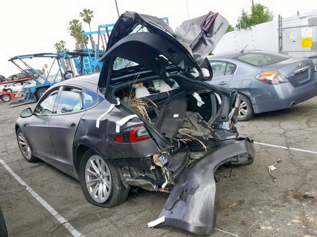 5YJSA1E24JF248387 - 2018 TESLA MODEL S رمادي صورة 3