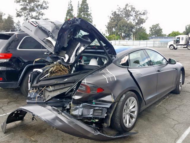 5YJSA1E24JF248387 - 2018 TESLA MODEL S رمادي صورة 4