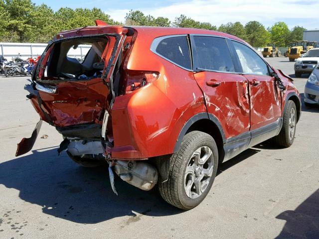 2HKRW2H82JH653915 - 2018 HONDA CR-V EXL MAROON photo 4