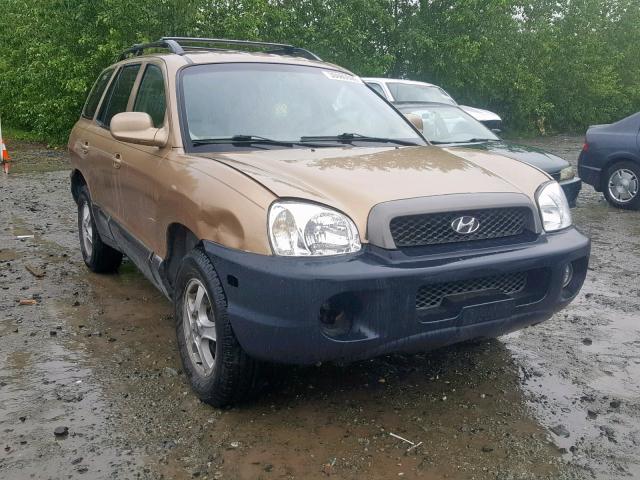 KM8SC13D22U283593 - 2002 HYUNDAI SANTA FE G GOLD photo 1