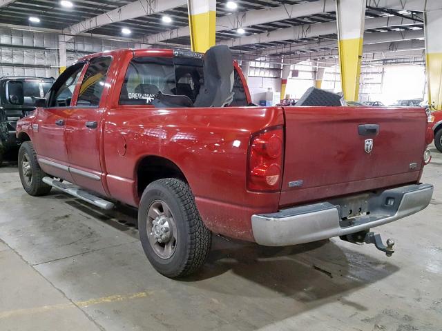 3D3KR28A78G181765 - 2008 DODGE RAM 2500 S RED photo 3