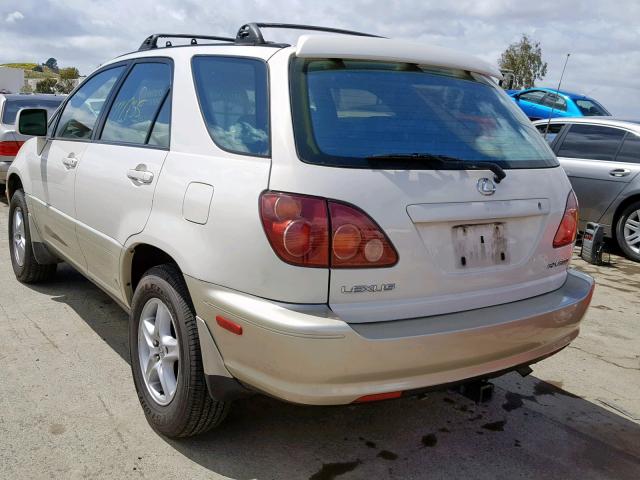 JT6GF10U8X0023792 - 1999 LEXUS RX 300 CREAM photo 3