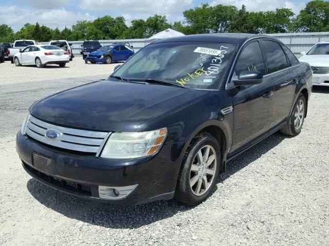 1FAHP24W18G176489 - 2008 FORD TAURUS SEL BLACK photo 2