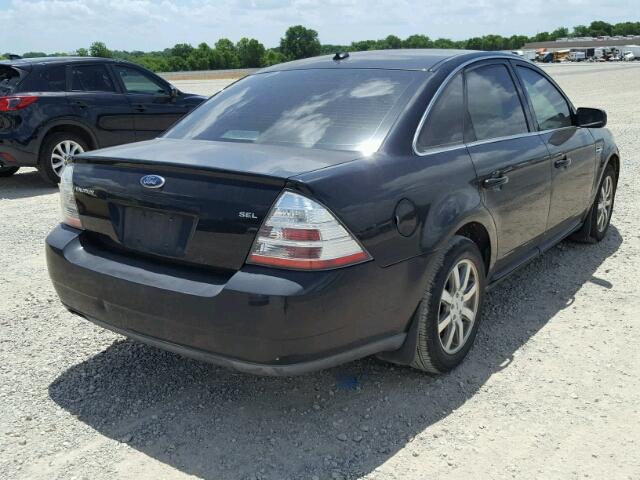 1FAHP24W18G176489 - 2008 FORD TAURUS SEL BLACK photo 4