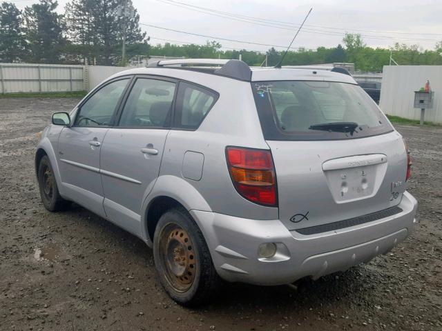 5Y2SL63845Z470796 - 2005 PONTIAC VIBE SILVER photo 3