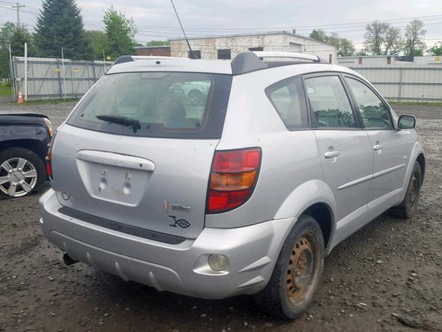 5Y2SL63845Z470796 - 2005 PONTIAC VIBE SILVER photo 4