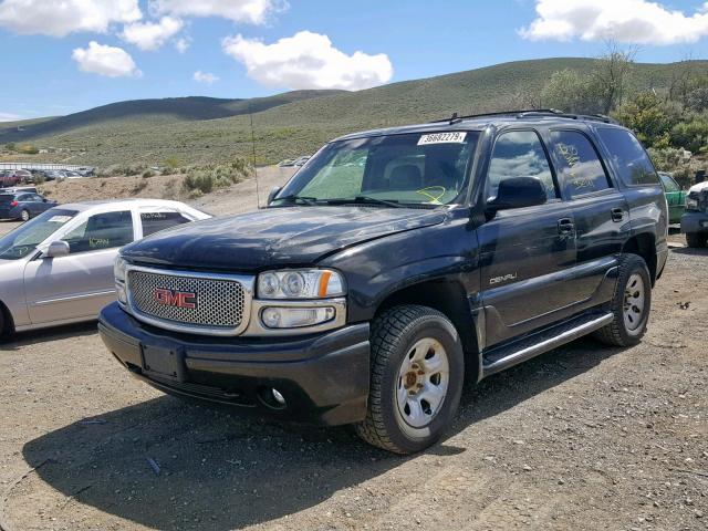 1GKEK63U26J122853 - 2006 GMC YUKON DENA BLACK photo 2