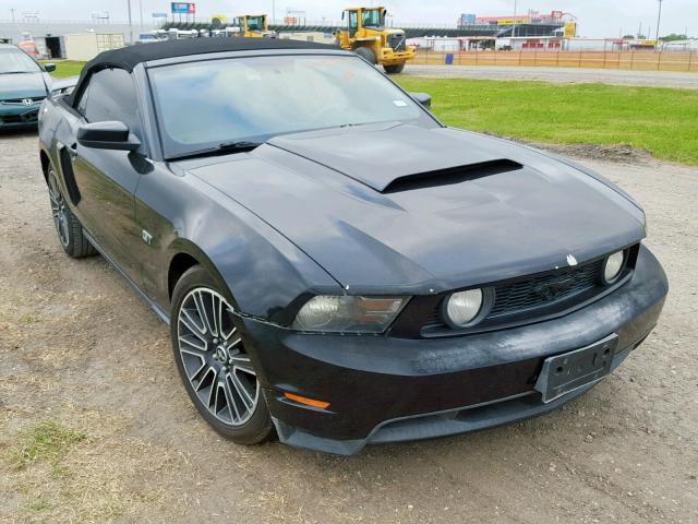 1ZVBP8FH3A5158284 - 2010 FORD MUSTANG GT BLACK photo 1