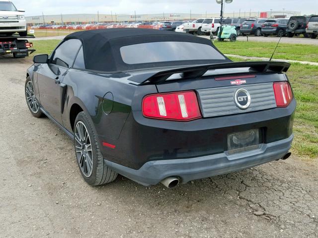 1ZVBP8FH3A5158284 - 2010 FORD MUSTANG GT BLACK photo 3