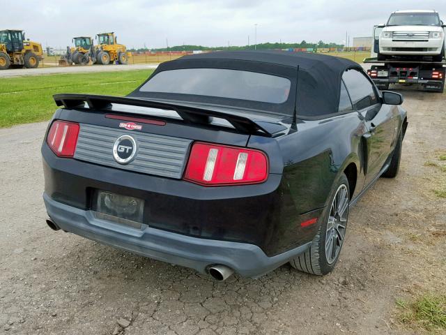 1ZVBP8FH3A5158284 - 2010 FORD MUSTANG GT BLACK photo 4