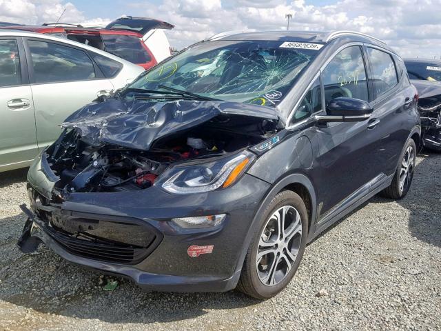 1G1FX6S01H4183606 - 2017 CHEVROLET BOLT EV PR BLACK photo 2