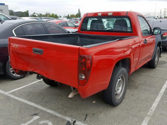 1GCCSBFE8C8160591 - 2012 CHEVROLET COLORADO RED photo 4