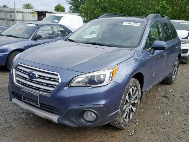 4S4BSENC3F3232808 - 2015 SUBARU OUTBACK 3. BLUE photo 2