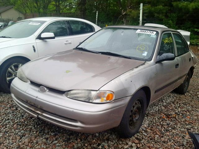 1Y1SK52831Z426647 - 2001 CHEVROLET GEO PRIZM BEIGE photo 2