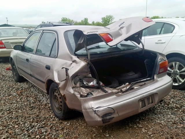 1Y1SK52831Z426647 - 2001 CHEVROLET GEO PRIZM BEIGE photo 3