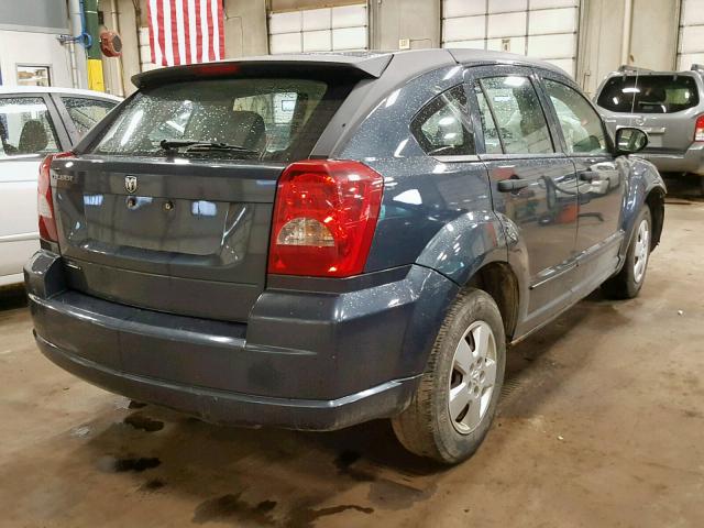 1B3HB28B47D269685 - 2007 DODGE CALIBER BLUE photo 4