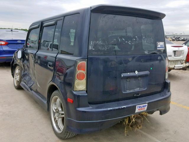 JTLKT324854004738 - 2005 TOYOTA SCION XB შავი ფოტო 3