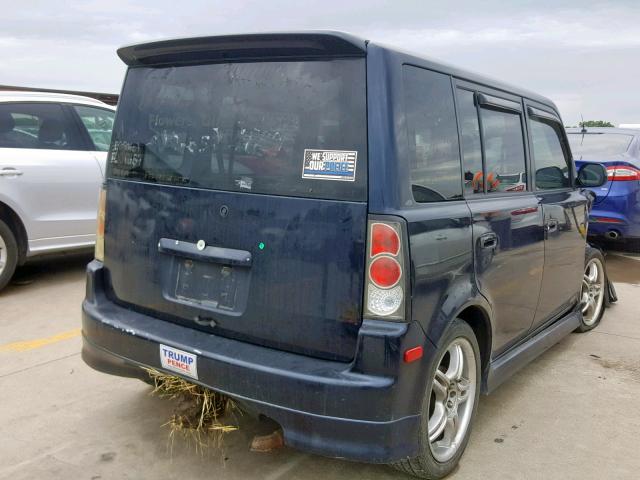 JTLKT324854004738 - 2005 TOYOTA SCION XB შავი ფოტო 4