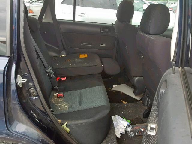 JTLKT324854004738 - 2005 TOYOTA SCION XB შავი ფოტო 6