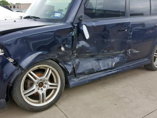 JTLKT324854004738 - 2005 TOYOTA SCION XB შავი ფოტო 9