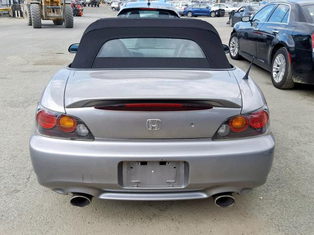 JHMAP21494T000594 - 2004 HONDA S2000 SILVER photo 6