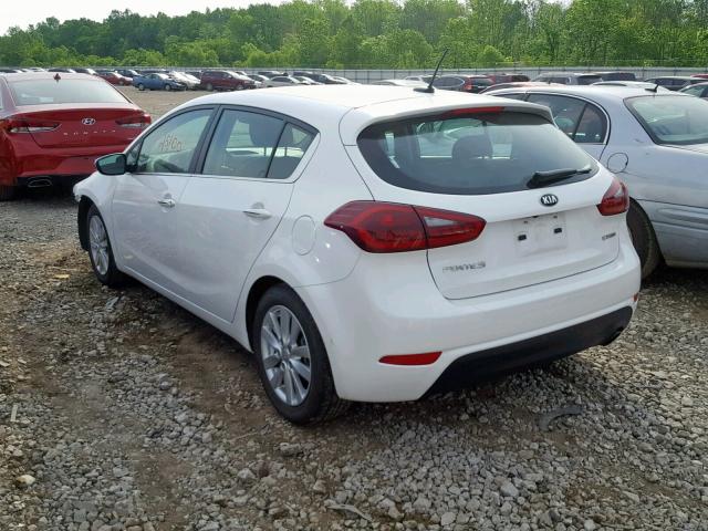 KNAFX5A83E5205133 - 2014 KIA FORTE EX WHITE photo 3