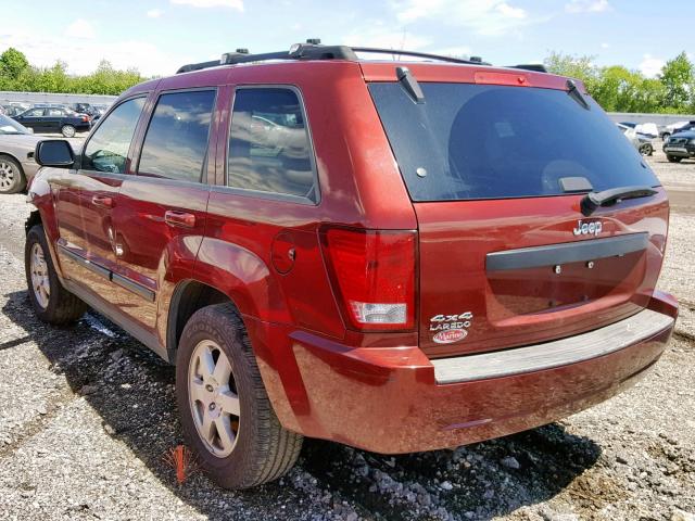 1J8GR48K09C519796 - 2009 JEEP GRAND CHER RED photo 3