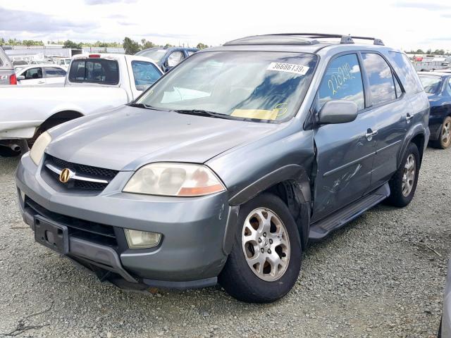 2HNYD18891H509955 - 2001 ACURA MDX TOURIN GRAY photo 2