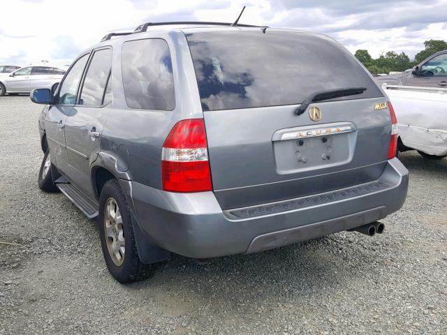 2HNYD18891H509955 - 2001 ACURA MDX TOURIN GRAY photo 3