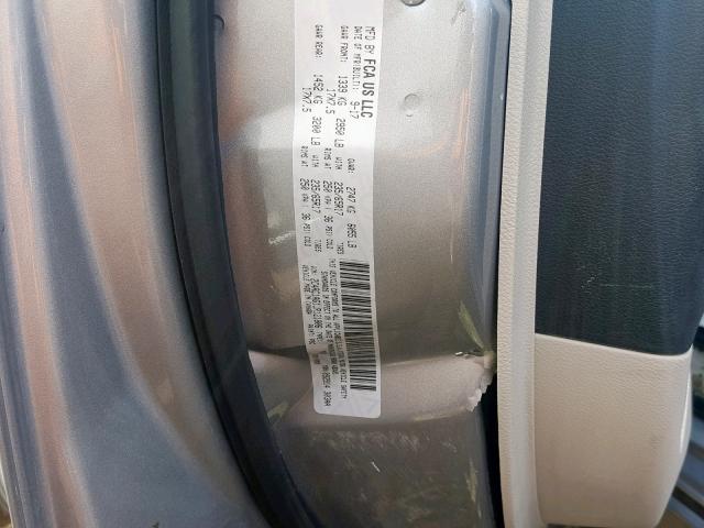 2C4RC1AG1JR121806 - 2018 CHRYSLER PACIFICA L SILVER photo 10