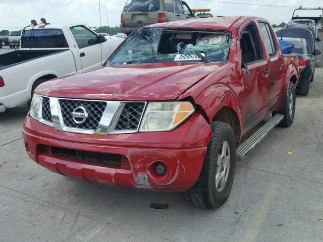 1N6AD07U88C436930 - 2008 NISSAN FRONTIER C RED photo 2