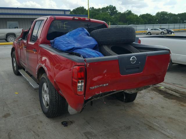 1N6AD07U88C436930 - 2008 NISSAN FRONTIER C RED photo 3