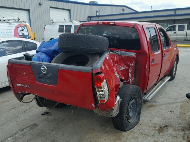 1N6AD07U88C436930 - 2008 NISSAN FRONTIER C RED photo 4