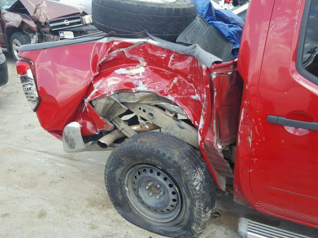 1N6AD07U88C436930 - 2008 NISSAN FRONTIER C RED photo 9