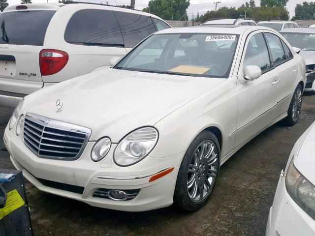 WDBUF56X78B329892 - 2008 MERCEDES-BENZ E 350 WHITE photo 2