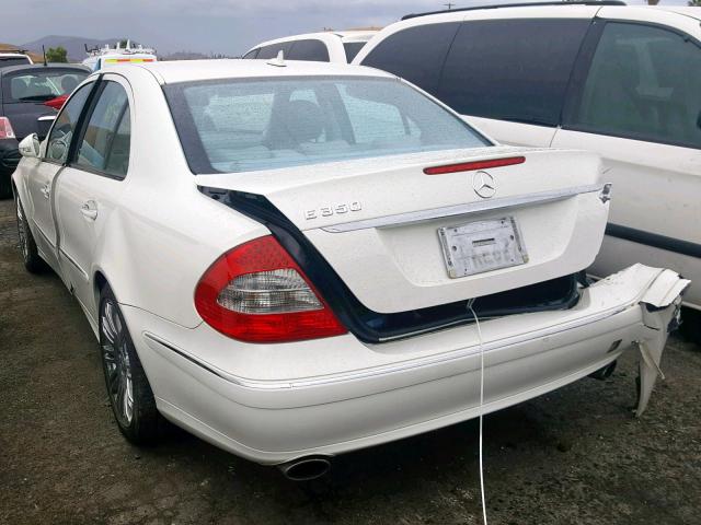 WDBUF56X78B329892 - 2008 MERCEDES-BENZ E 350 WHITE photo 3