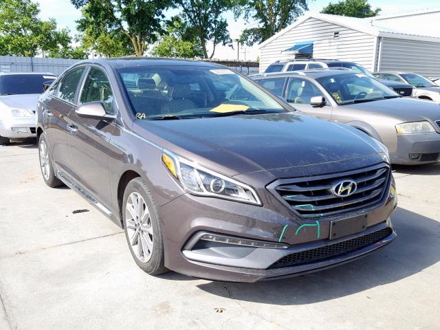 5NPE34AF1HH596094 - 2017 HYUNDAI SONATA SPO BROWN photo 1