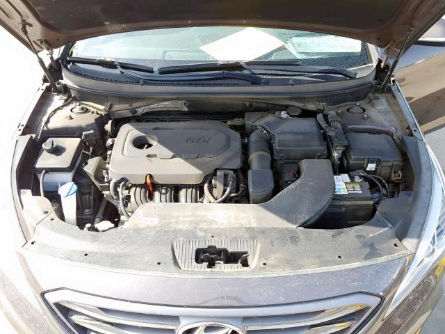 5NPE34AF1HH596094 - 2017 HYUNDAI SONATA SPO BROWN photo 7