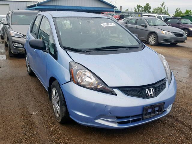 JHMGE8H23AS001815 - 2010 HONDA FIT BLUE photo 1