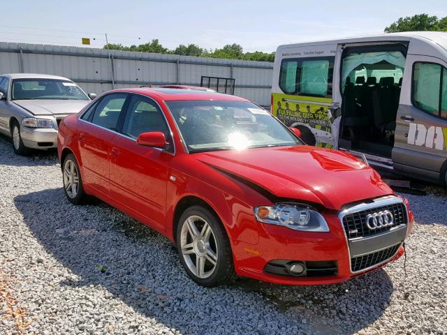 WAUDF78E68A115682 - 2008 AUDI A4 2.0T QU RED photo 1