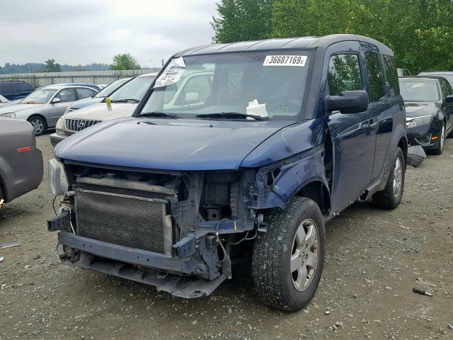 5J6YH28583L051363 - 2003 HONDA ELEMENT EX BLUE photo 2