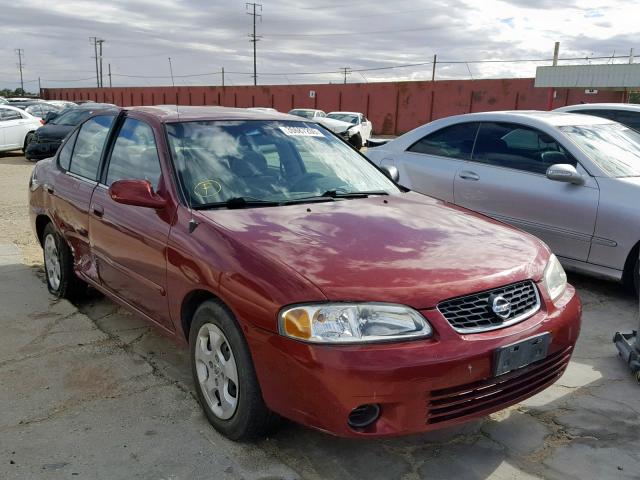 3N1CB51D43L800137 - 2003 NISSAN SENTRA XE RED photo 1