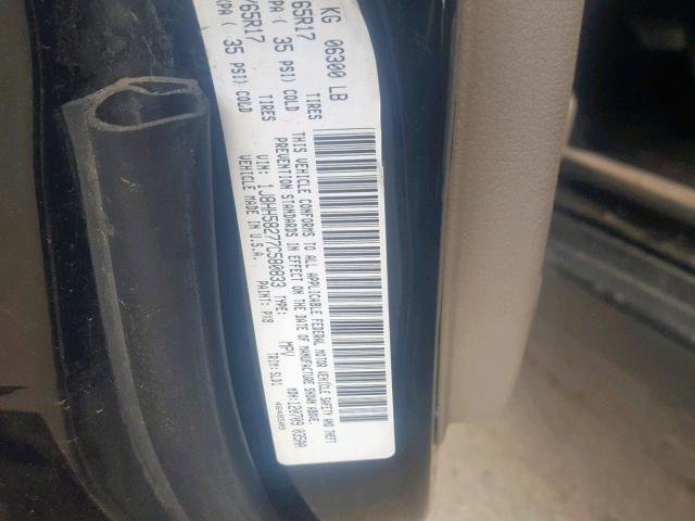 1J8HH58277C580833 - 2007 JEEP COMMANDER შავი ფოტო 10